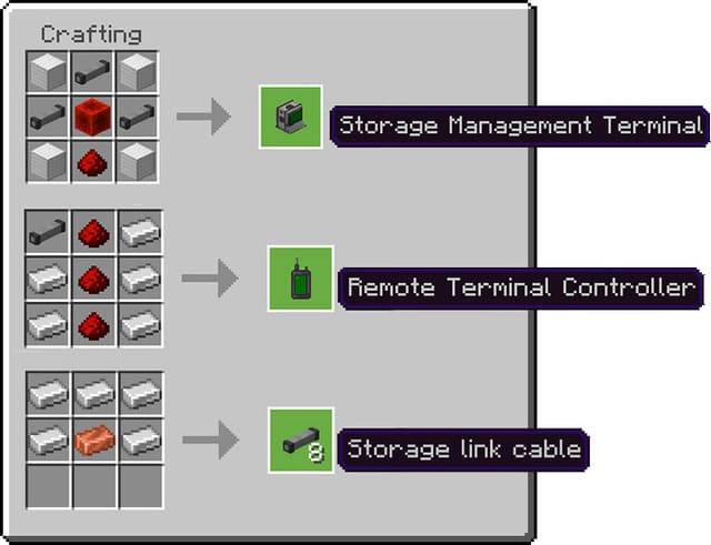 Мод: Терминал управления хранилищем
