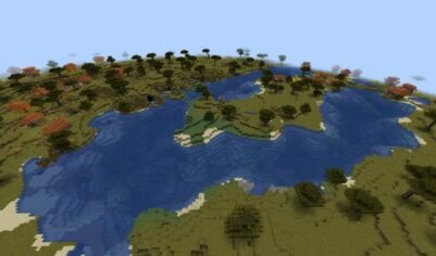 Две редкие деревни и портал в Minecraft