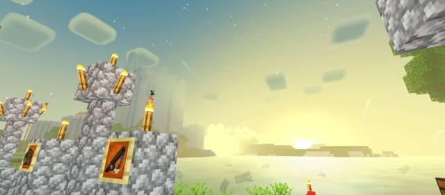 Яркий закат