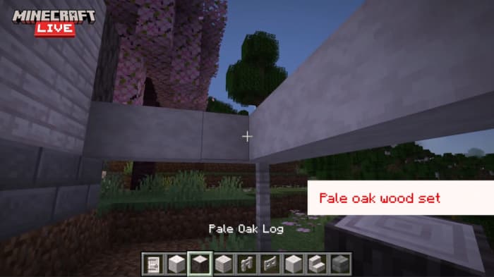 Блоки из бледной древесины