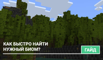 Как быстро найти биом в Майнкрафт?