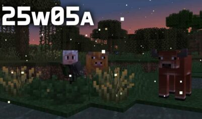 Снапшот 25w05a: светлячки и варианты коров