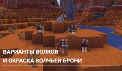Волки в Майнкрафт получат вариации. Уже в игре 🐺