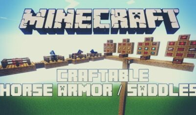 Датапак Craftable Horse Armor and Saddle