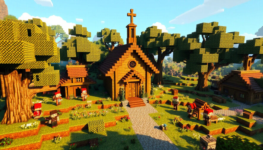 Как построить церковь в Minecraft