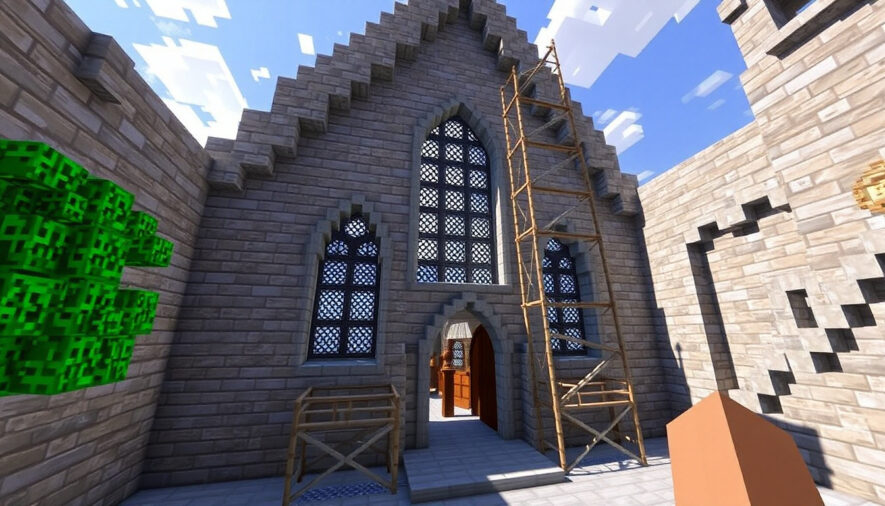 Как построить церковь в Minecraft