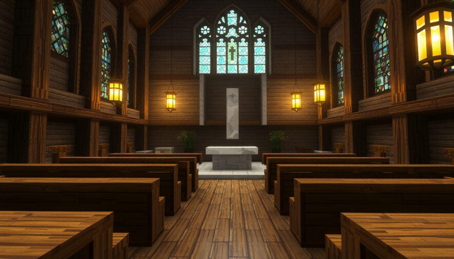 Как построить церковь в Minecraft
