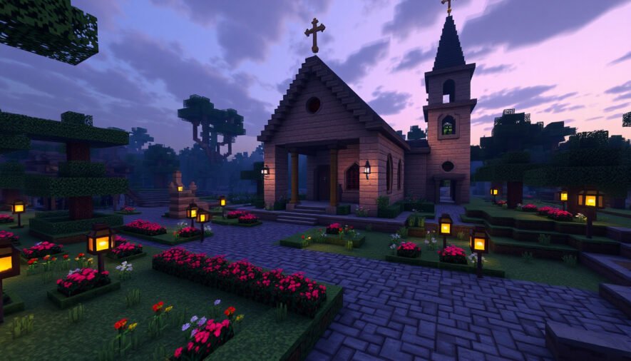 Как построить церковь в Minecraft