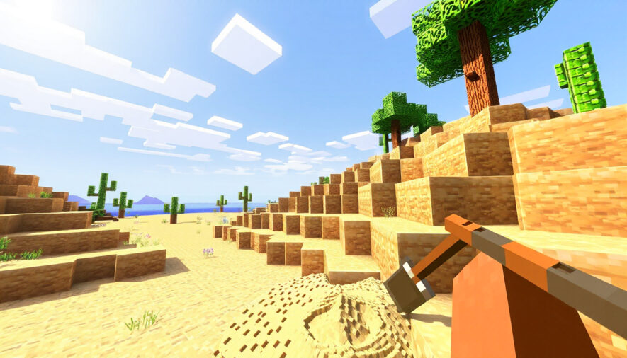 Как сделать стекло в Minecraft