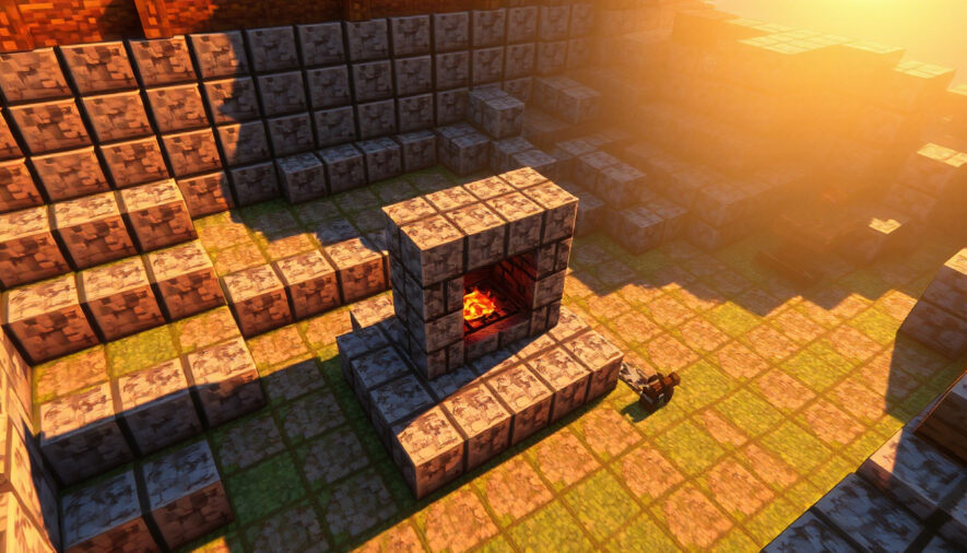 Как сделать стекло в Minecraft