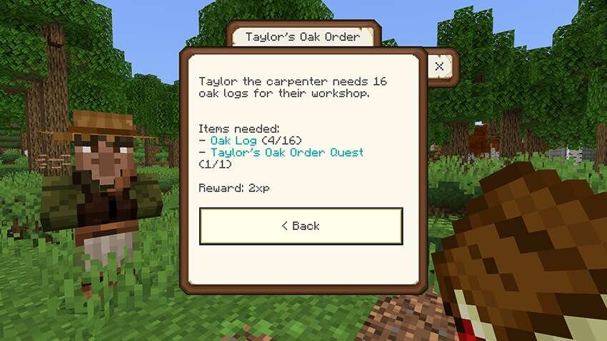 Получение заданий у жителя