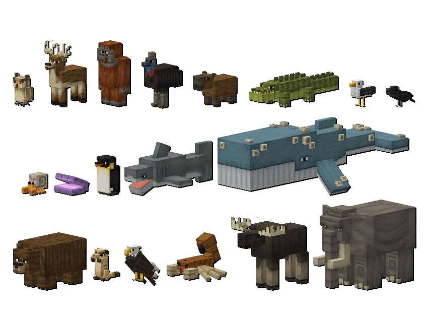 Разнообразие животных в игре