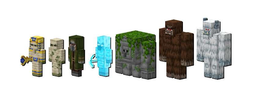 Разные виды мобов