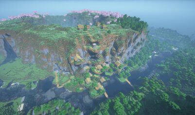 Красивые горы, деревня на горе [1.21.11]